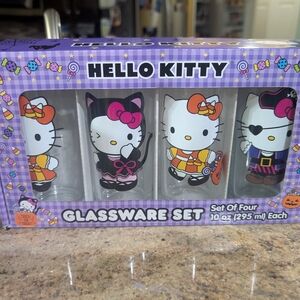 Hello Kitty Glassware Set of Four